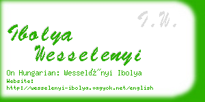 ibolya wesselenyi business card